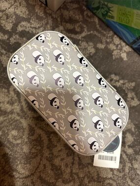Cynthia Rowley Panda Print Zippered Jewelry Case